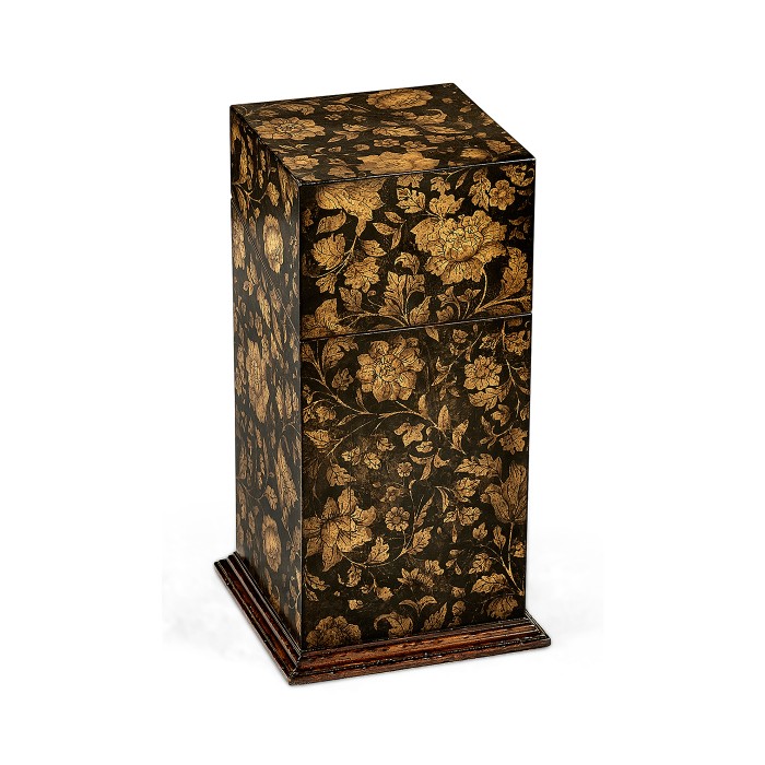 Single Glass Decanter & Black Chinoiserie Case