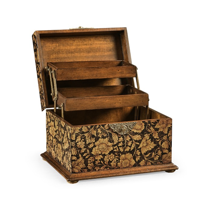 Black Chinoiserie Jewellery Box