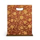 Square Red Chinoiserie Waste Basket