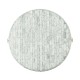 White Smoke Eggshell Round Side Table with Drawer