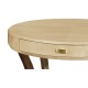 Art Deco Round Side Table with Drawer