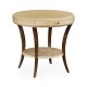 Art Deco Round Side Table with Drawer
