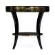 Dark Bronze Round Side Table with Drawer