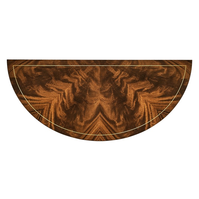 Boxwood stringing demilune console