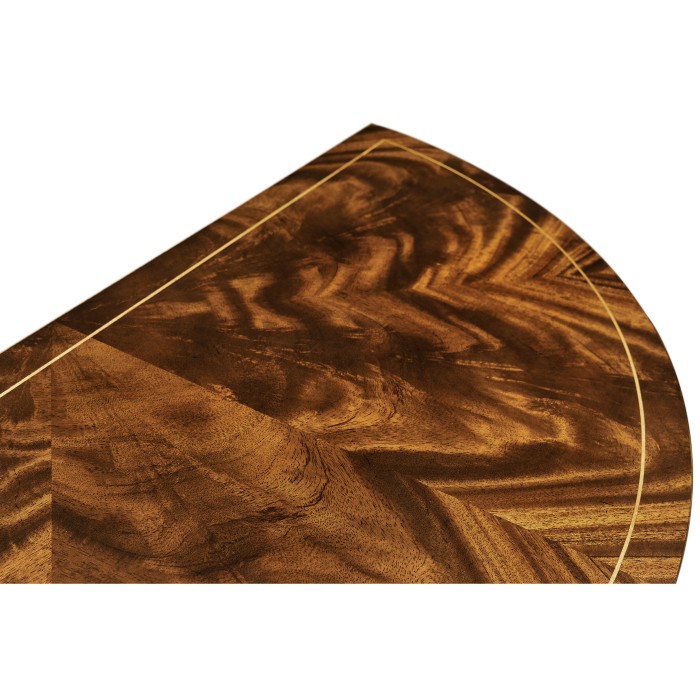Boxwood stringing demilune console