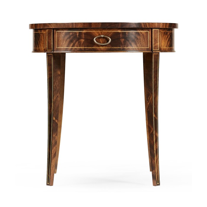 Round Antique Mahogany Side Table