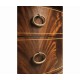 Biedermeier style mahogany demilune cabinet