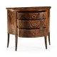 Biedermeier style mahogany demilune cabinet