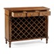 Free Standing Walnut Wine Cabinet