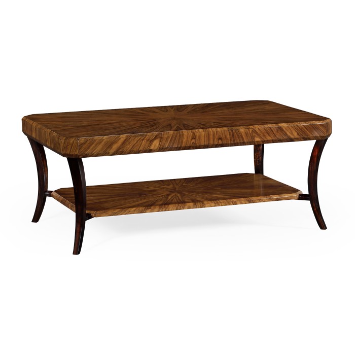 Art Deco High Lustre Rectangular Coffee Table