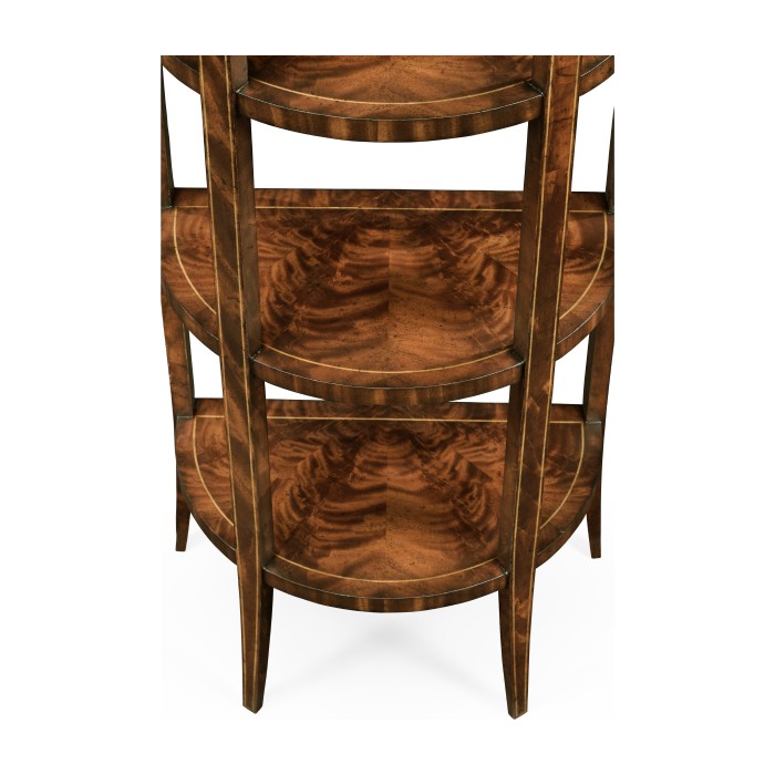 Biedermeier style four-tier étagère (Mahogany)