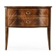Biedermeier Style Mahogany Bow Front Chest