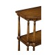 Antique walnut console on baluster legs