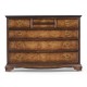 Crotch walnut chest of drawers
