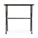 Églomisé & Bronze Iron Rectangular Side Table