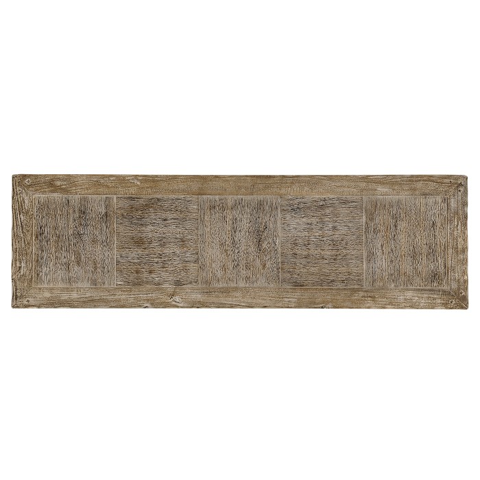 Limed oak console