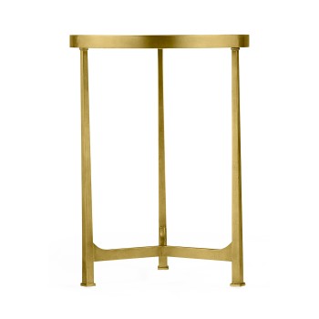 Églomisé & Gilded Iron Round Lamp Table