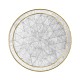 Églomisé & Gilded Iron Round Lamp Table