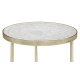 Églomisé & Silver Iron Round Lamp Table