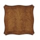Walnut Square Lamp Table Serpentine Profile