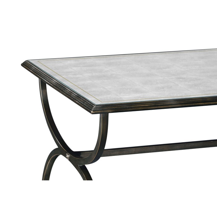 Églomisé & Bronze Iron Coffee Table