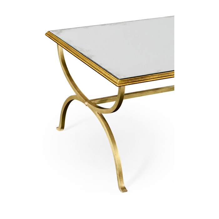 Gilded coffee table (Antiqued mirror)