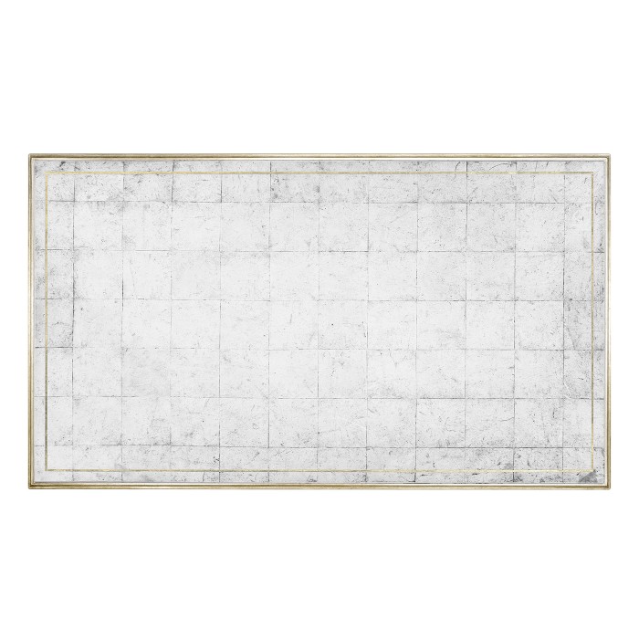 Églomisé & Silver Iron Coffee Table