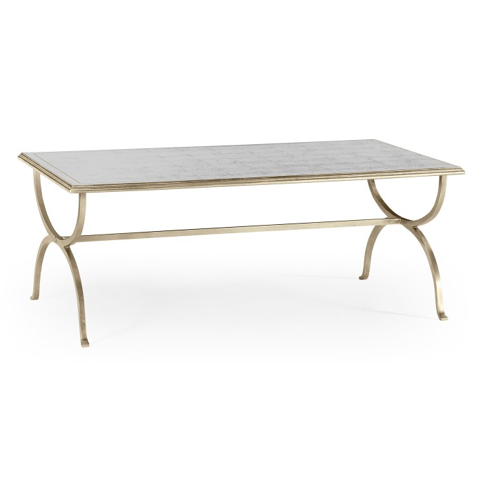 Églomisé & Silver Iron Coffee Table