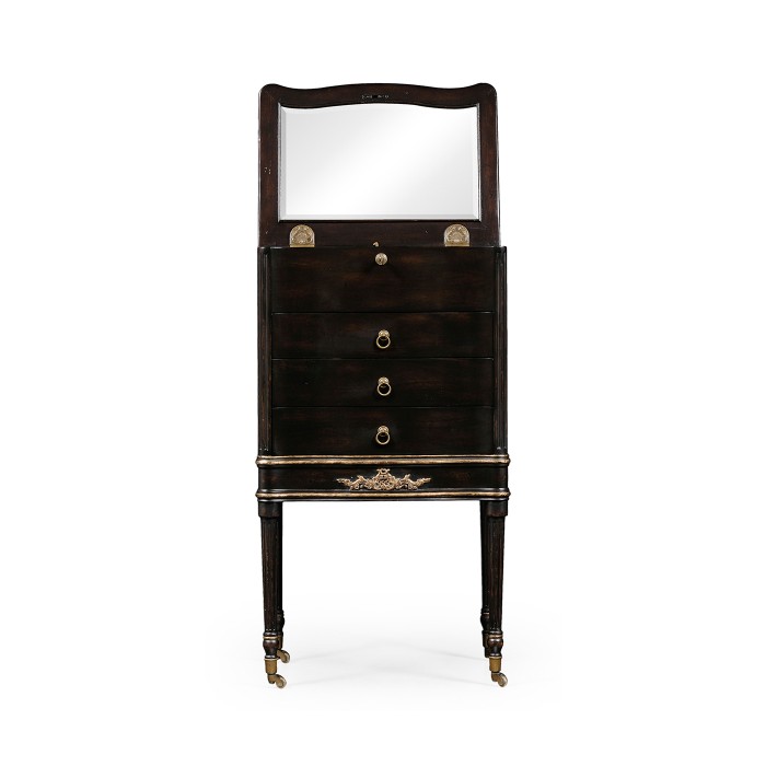 Ebonised Collectors Cabinet