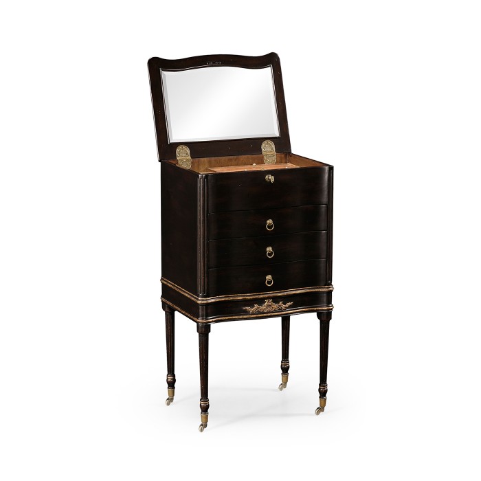 Ebonised Collectors Cabinet