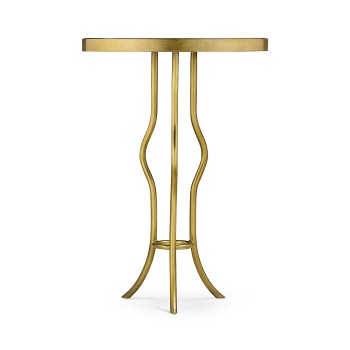 Églomisé & Gilt Iron Round Wine Table