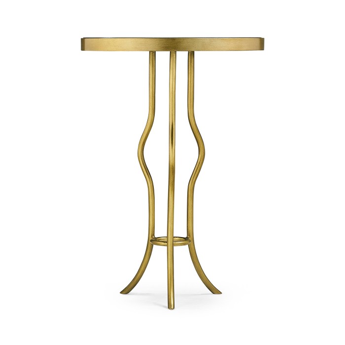 Églomisé & Gilt Iron Round Wine Table