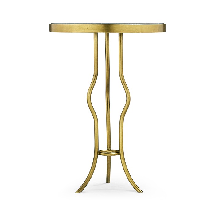 Églomisé & Gilt Iron Round Wine Table