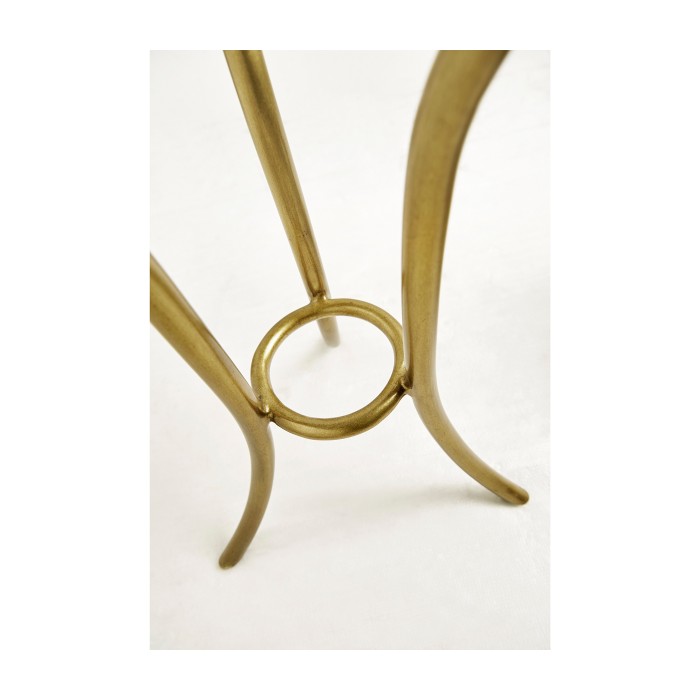 Églomisé & Gilt Iron Round Wine Table