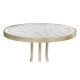 Églomisé & Silver Iron Round Wine Table