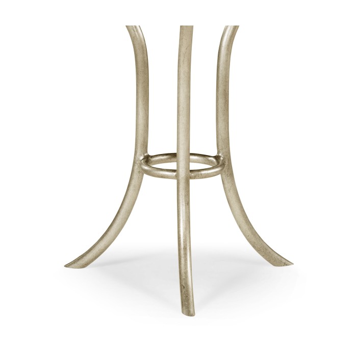 Églomisé & Silver Iron Round Wine Table