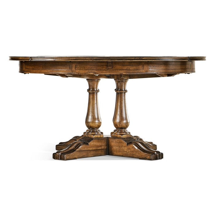 Round Country Extending Dining Table 59