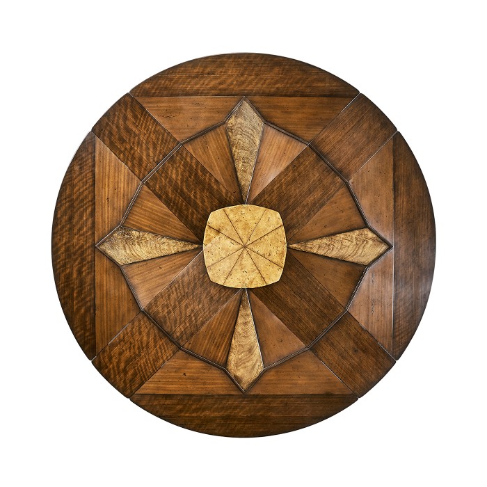 Round Country Extending Dining Table 59