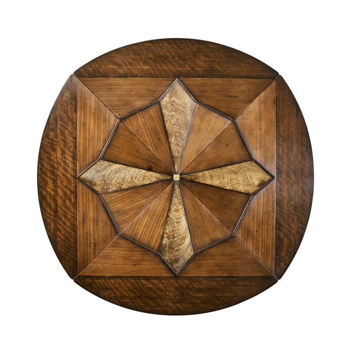 Round Country Extending Dining Table 59
