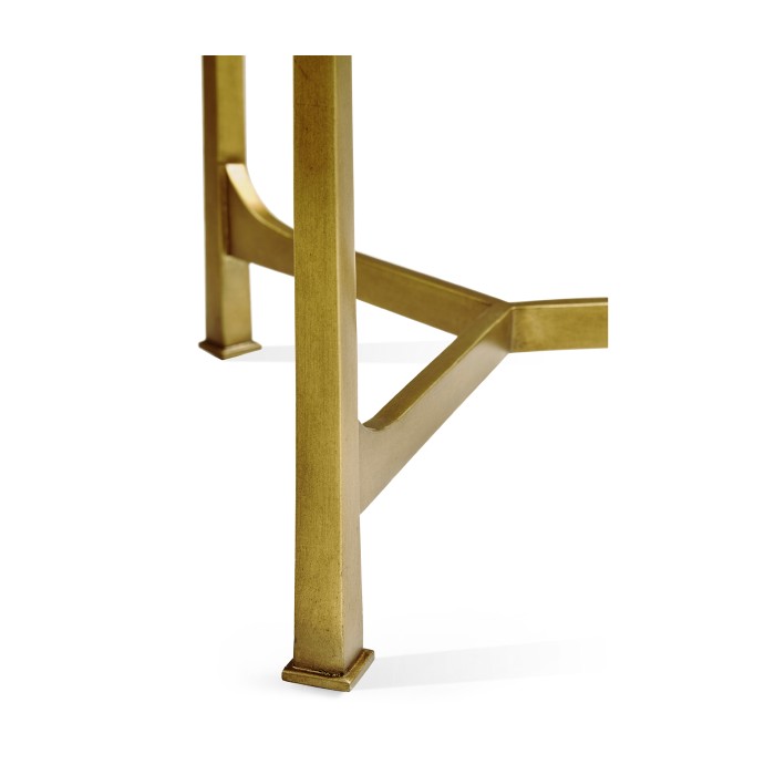 Églomisé & Gilded Iron Medium Lamp Table
