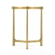 Ivory Scagliola & Gilded Medium Iron Lamp Table