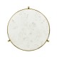 Ivory Scagliola & Gilded Medium Iron Lamp Table