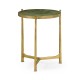 Shagreen Green & Gilded Medium Iron Lamp Table 