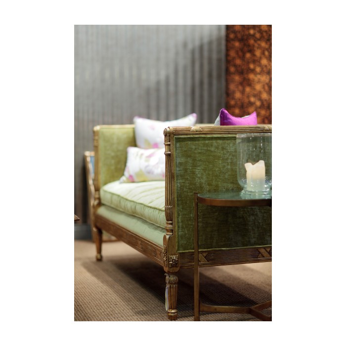 Shagreen Green & Gilded Medium Iron Lamp Table 