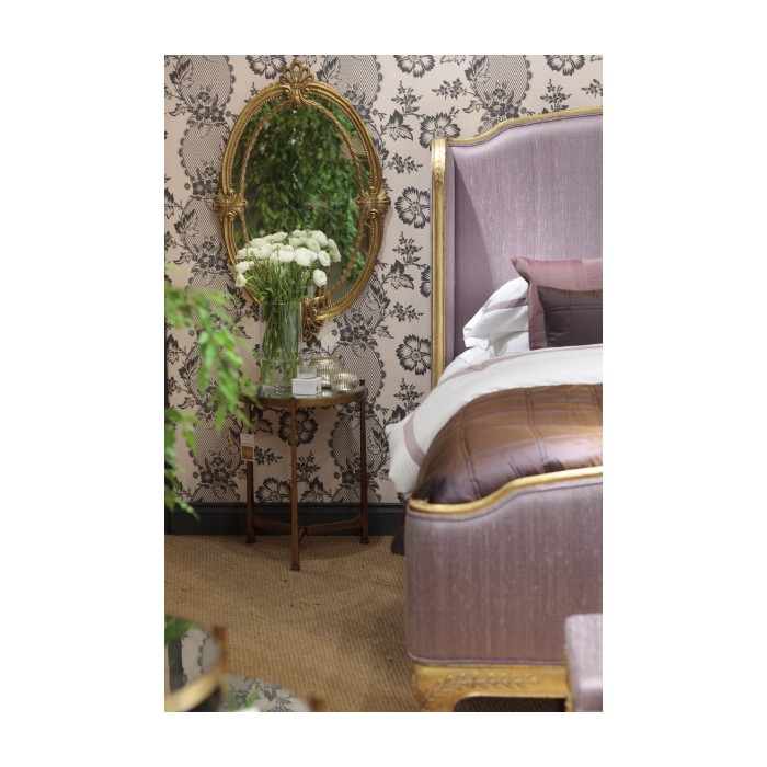 Shagreen Green & Gilded Medium Iron Lamp Table 