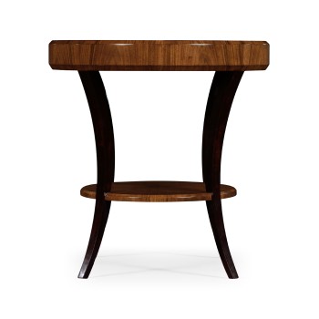 Art Deco High Lustre Round Side Table