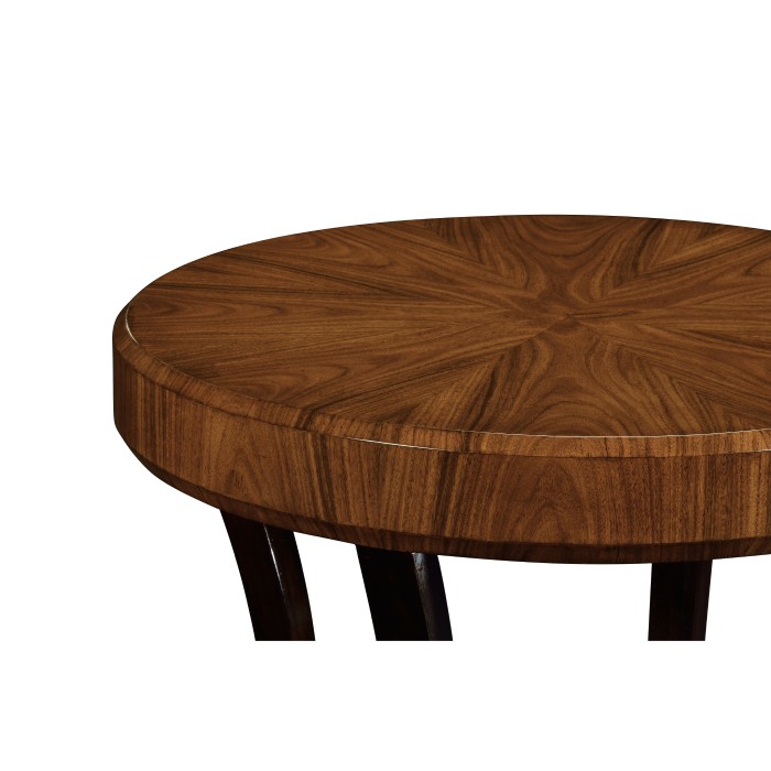 Art Deco High Lustre Round Side Table