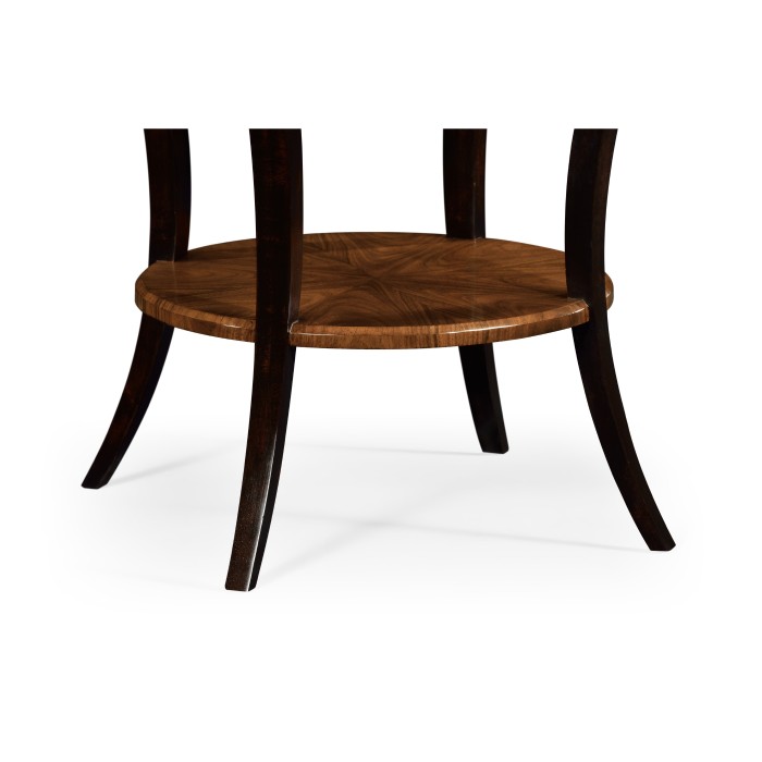 Art Deco High Lustre Round Side Table