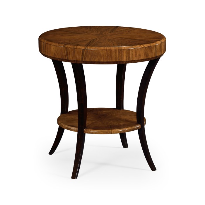 Art Deco High Lustre Round Side Table