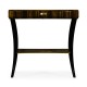 Rectangular Art Deco Macassar Ebony High Lustre Side Table with Drawer